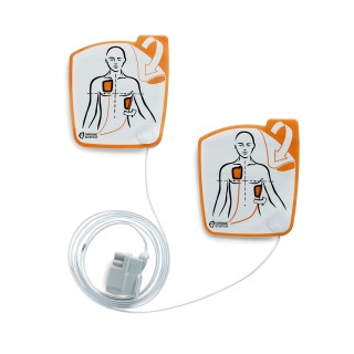 Electrodes adulte sans capteur RCP pour défibrillateur PowerHeart G5