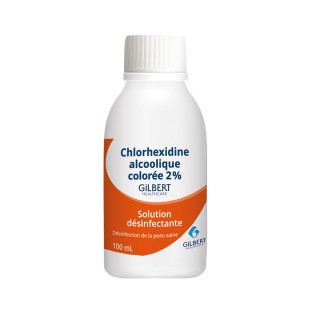 Chlorhexidine alcoolique colorée 2% GILBERT